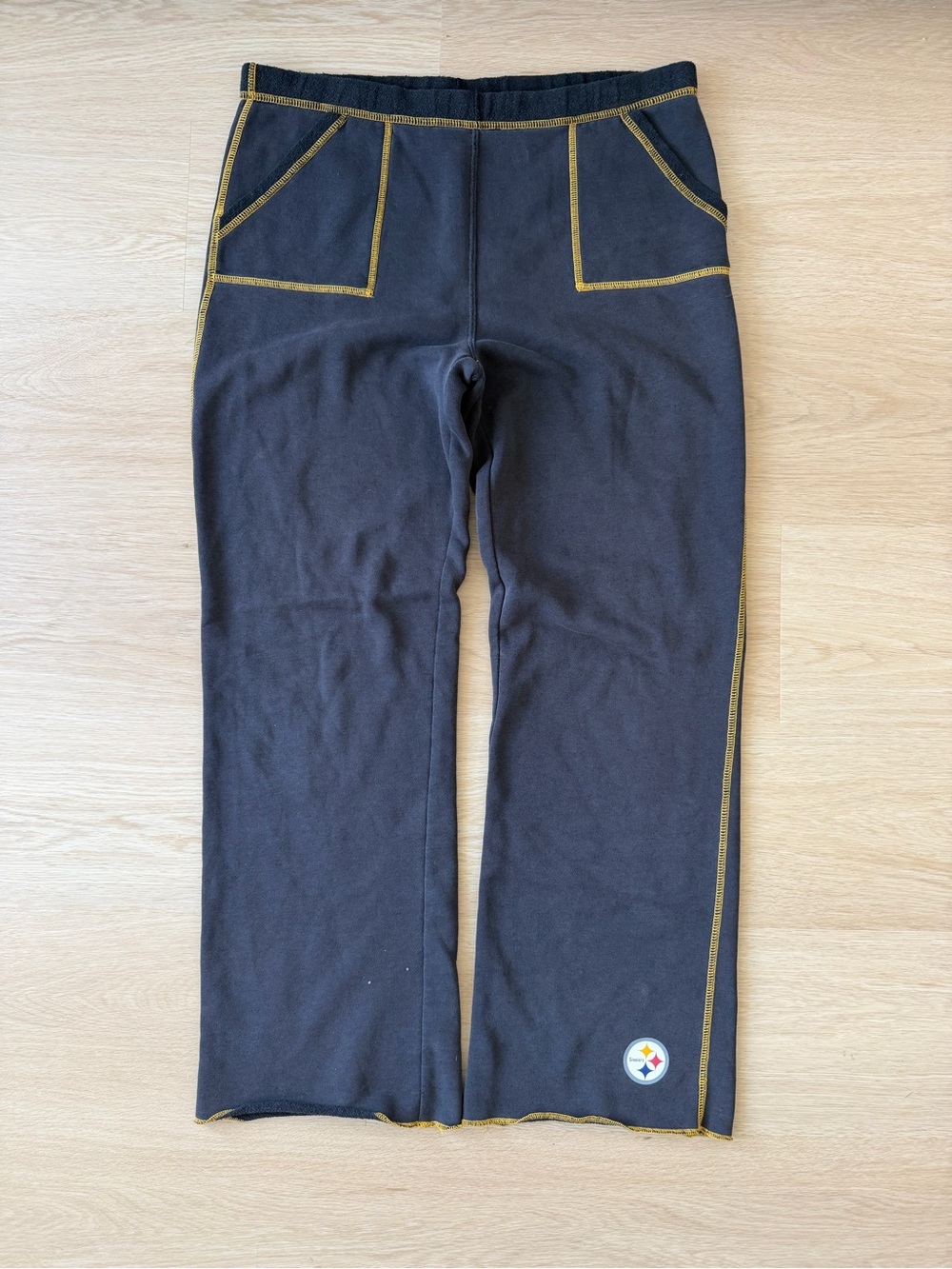 NFL Black Joggers with Yellow Contrast Stitching